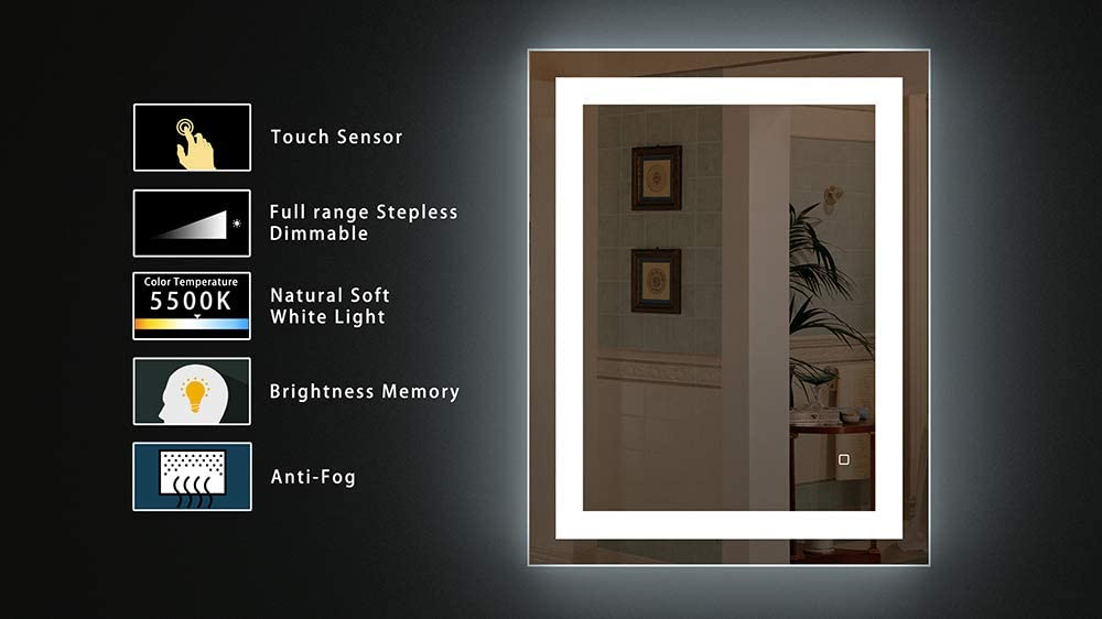 Touch screen - LED Lighted Mirror