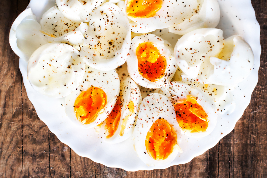 Healthy snack ideas - iled Eggs